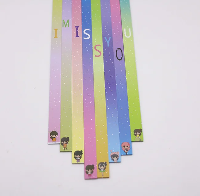 136 Outer Space Sky Origami Stars Paper Lucky Kawaii Star 8 Different Designs Decoration Folding Paper for Origami Arts Crafting