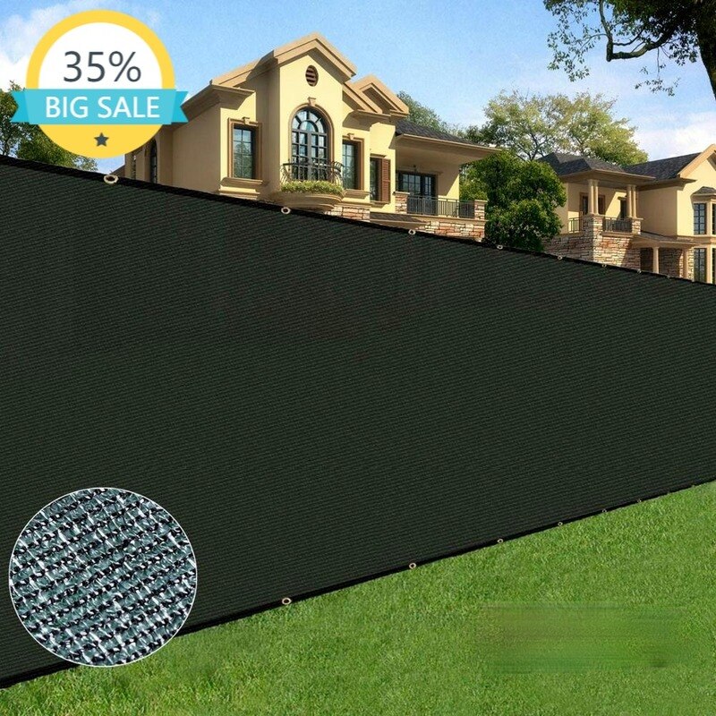 6x 50 Feet Sun Shade Panel Privacy Screen ,Heavy Duty Fencing Mesh Shade Cover Mesh Fabric for Outdoor Patio Garden Fence Awning