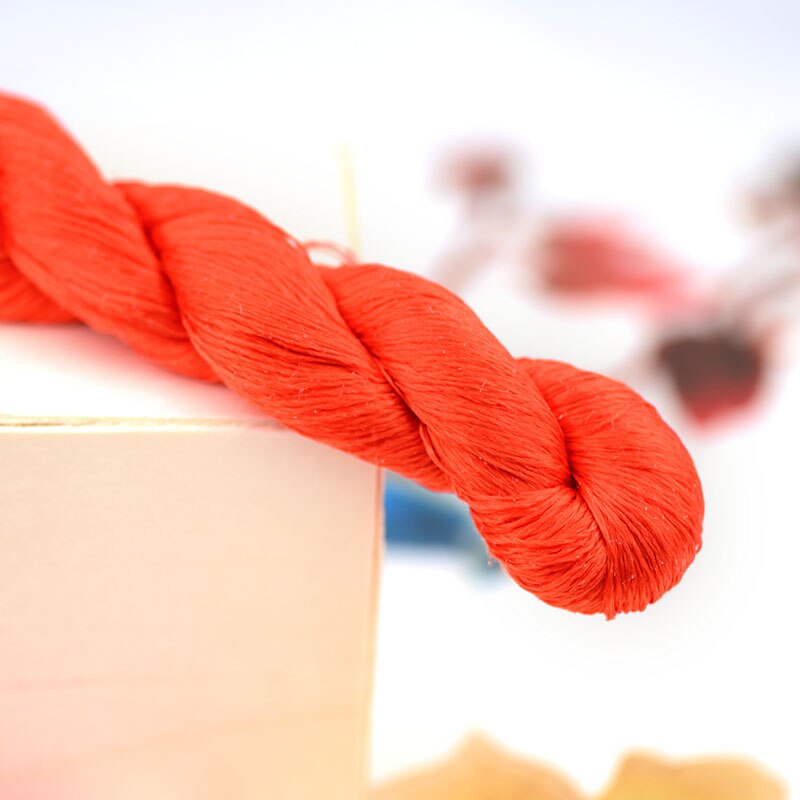 silk embroidery thread / 100% silk thread /hand embroidery embroider cross stitch/orange series/9 pure colors: 8