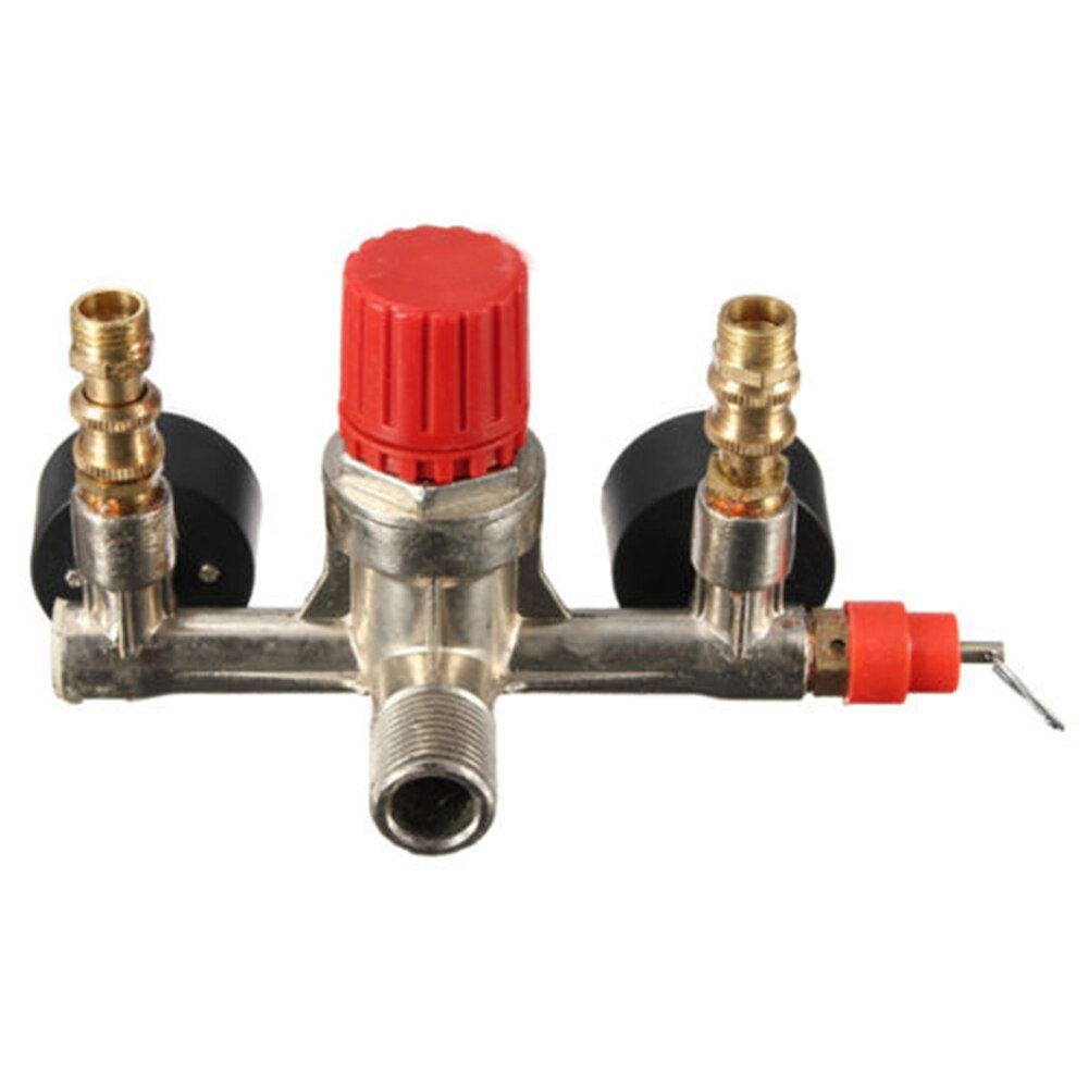 KKMOON Pressure Gauges 125 PSI 12 Bar Small Air Compressor Pressure Switch Control Adjustable Regulator Valve Instrument