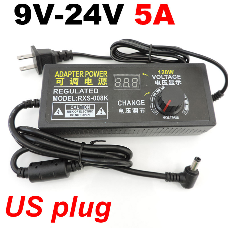 Universal Einstellbare AC 220V Zu DC 12V 9v 24v Netzteil ladegerät 9V-24V 3V-12V 1A 2A 3A Adapter 8pin 10pin DC stecker o1: Rosa