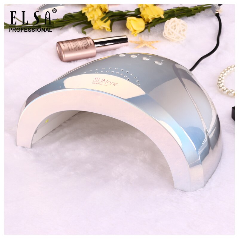 30 Pcs Led Nail Lamp Voor Manicure 48/24W Nail Dryer Nagellak Lamp 5 S/30 S/60 S Auto Sensor Manicure Gereedschap: Mirror- Silver / EU