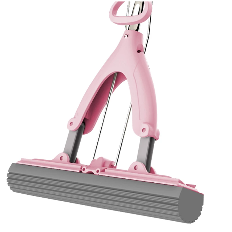 Balai serpillière en éponge à Double pli, 1 pièce, tête en éponge absorbante, nettoyage du sol, lavage manuel gratuit