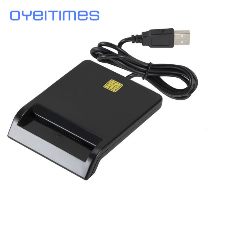 Oyeitimes usbスマートカードリーダー銀行カード用のic/id emvカードリーダー高品質windows 7 8 10 linux os USB-CCID iso 7816