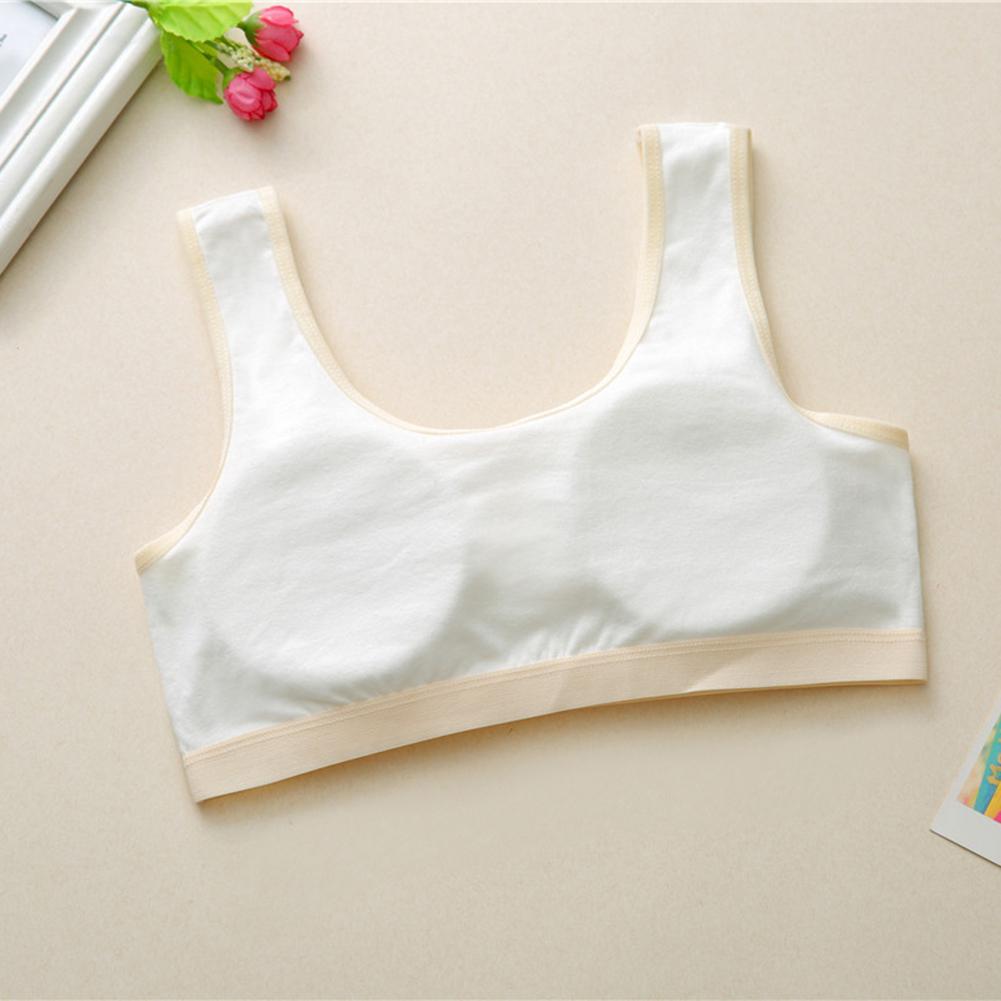 Kidlove Women Cute Cartoon Girl Bra Soft Cotton Underwear Teenage Training Casual Bra for Students 6-12 Years Adolescente