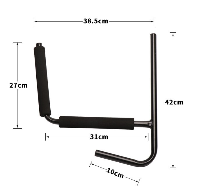 Outdoor kayak bracket surfboard wall rack canoe rack wall rack courtyard iron rack