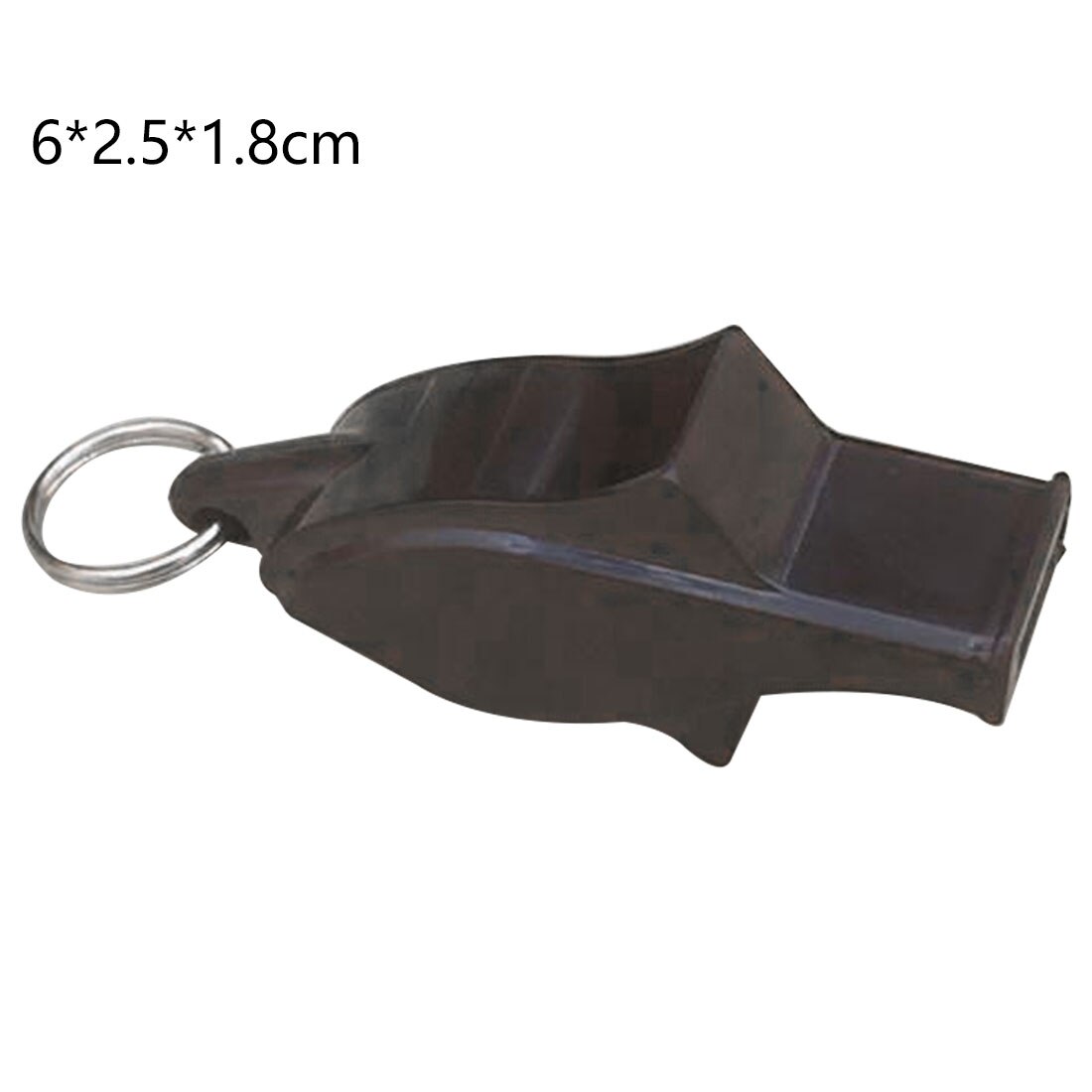 Silbato de plástico para fútbol, baloncesto, Hockey, béisbol, árbitro deportivo silbato de acampada, supervivencia con cordón, 1 Uds.: Classic Black