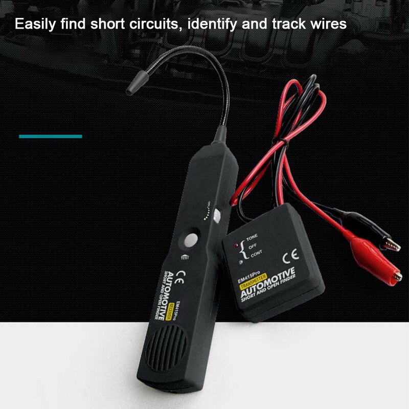 Automotive Short & Open Circuit Finder Tester Cable Tracer Voor Tone Line Test Leads AlleZon