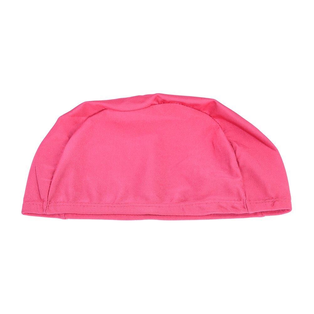 Adult Bathing Caps Free Size Fabric Protect Ears Long Hair Sports Siwm Pool Swimming Cap Hat Adults Men Women Sporty Ultrathin: rose