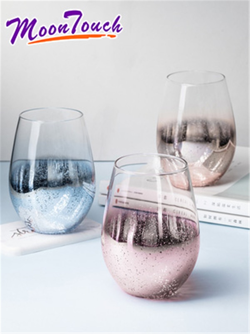 Starry sky gradient discoloration cup glass cup glass woman household tea cup office