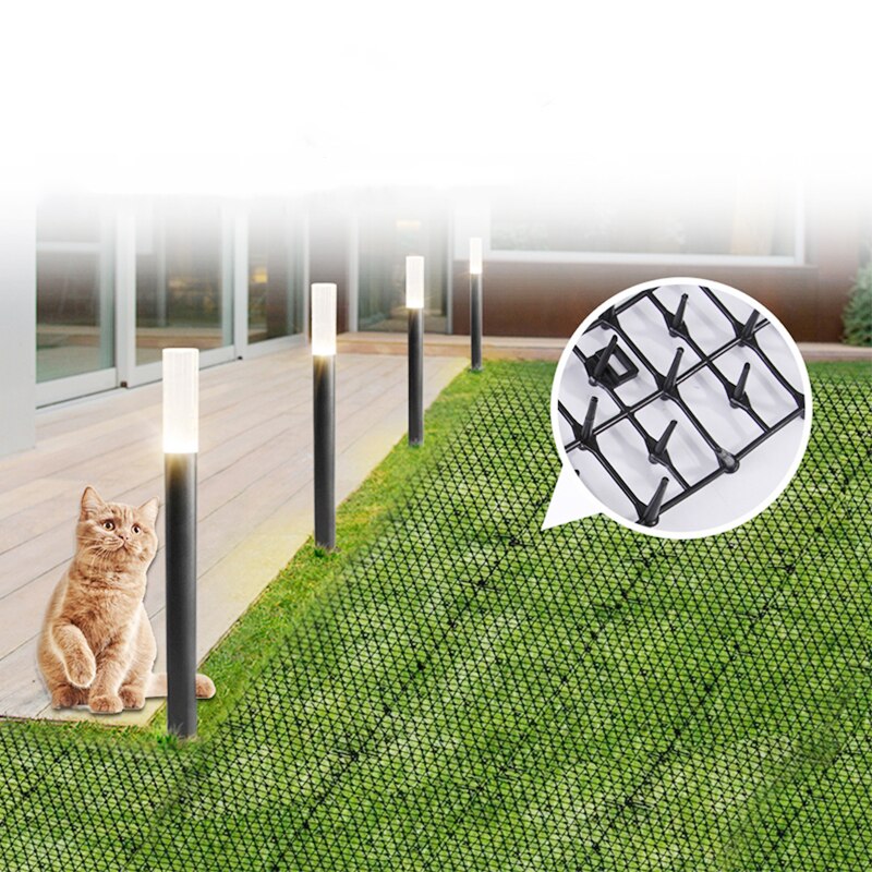 Esteras de plástico antiplagas para gatos y jardín, tira de plástico, tapón de excavación de red, Red de jardín, proveedores de puntas de plástico