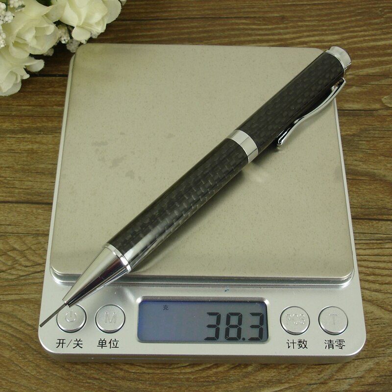 ACMECN Full Carbon Fiber Automatic Pencil Twist action Unique Brand School Stationery 0.9mm Mechanical Pencil with Eraser