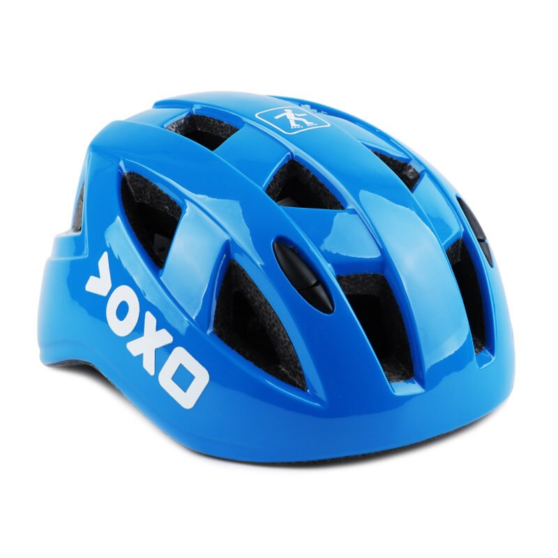 Ultralight Kids Bicycle Helmet Children's Safety Cycling Skating Helmet Child Outdoor Sports Protect Gear Bike Equipment: Blue / Non-integral M