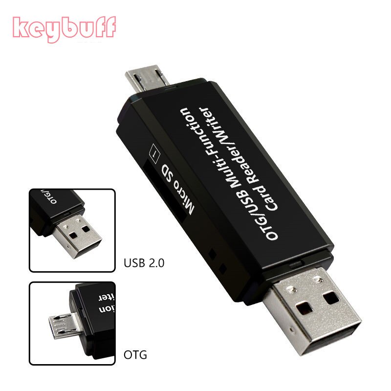 Multitarjeta lector de tarjetas de memoria SD/TF OTG, adaptador de lector de tarjetas Micro USB, tarjeta de memoria SD para tipo C/Android/PC deveice