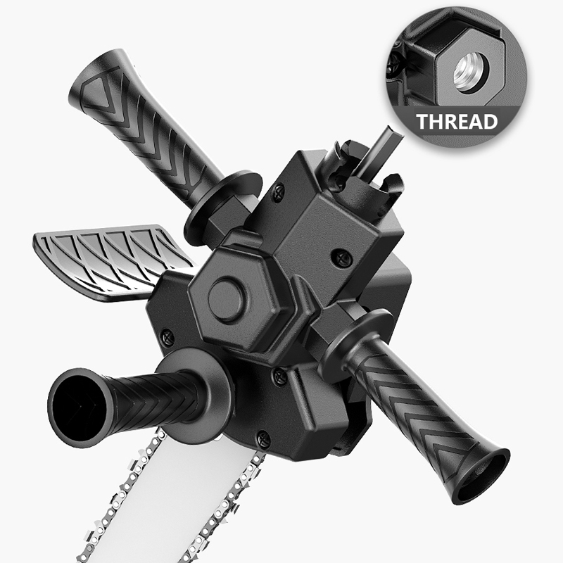 4/6 Inch Electric Drill Modified To Electric Chainsaw adapter Tool Portable Conversion Head Kits Woodworking Pruning