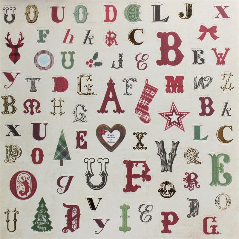 DIY Christmas style Scrapbooking paper pack of 24 sheets handmade craft paper craft Background pad A3