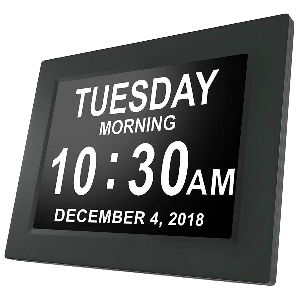 8 " tft-lcd digital klokke kalender dato dag klokke klokke automatisk dimming 8 språk hd display påminnelse alzheimer's