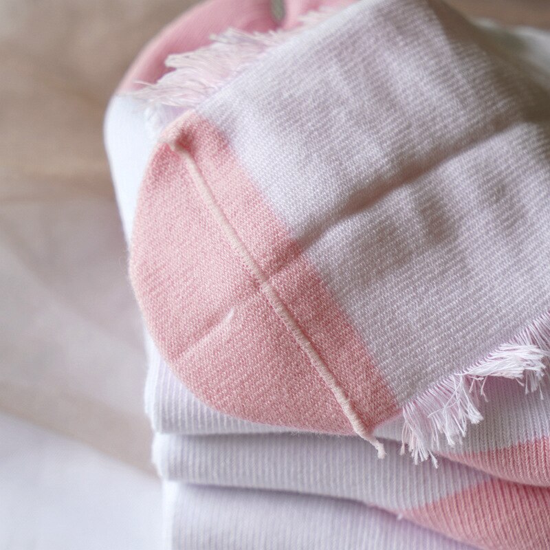 5 par/partia jesienno-zimowa miękka bawełna dziewczyny białe skarpetki szkolne słodkie dzieci kwiatowy księżniczka różowa sukienka skarpetki