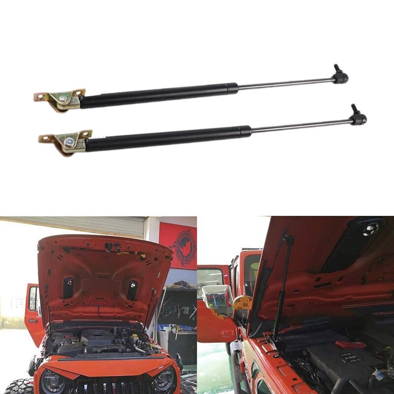 2Pcs Front Hood Lift Supports Struts Hydraulic Rod for Jeep Wrangler JL