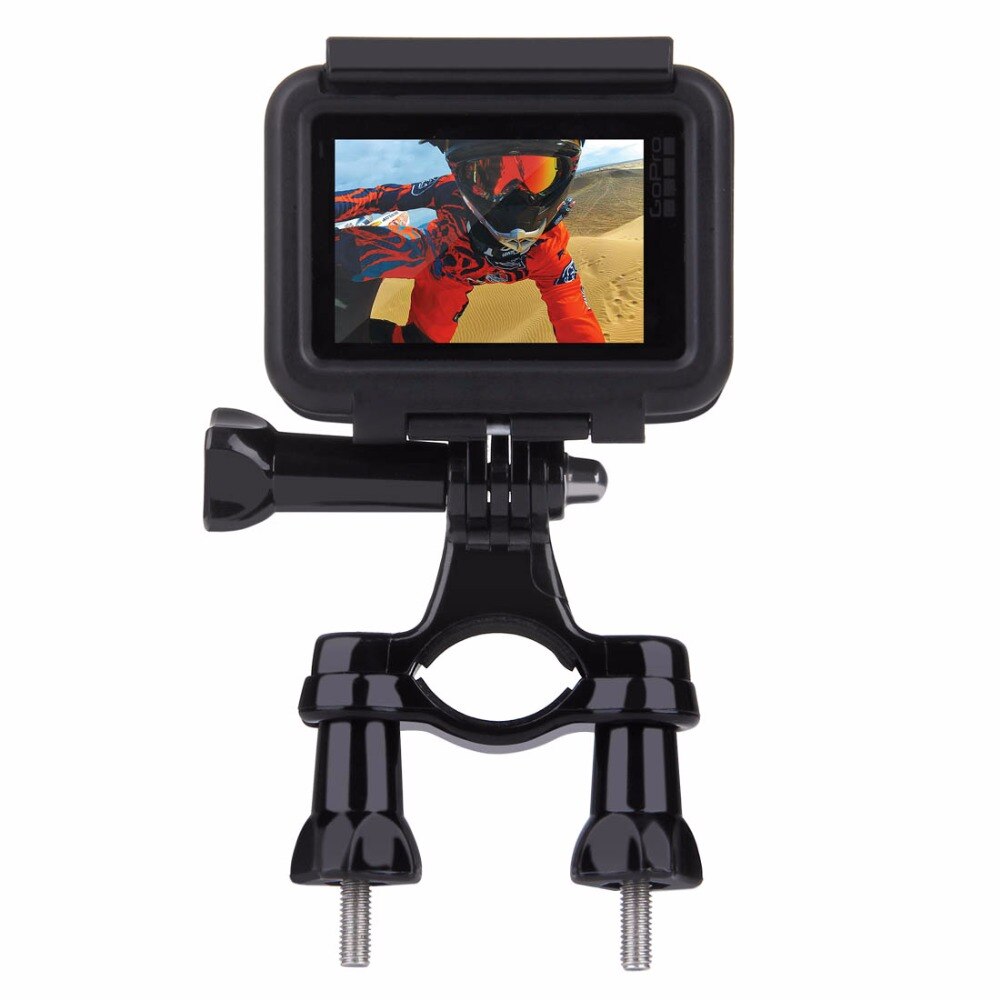 PULUZ Universal Bike Motorcycle Handlebar Mount with Screw for Action Cameras (Black)