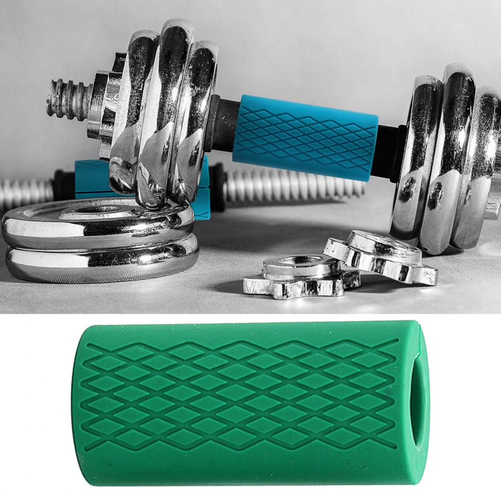 Useful Dumbbell Bar Grips Widely Applied Small Size Thicken Barbell Grips Bar Handle Barbell Grips Weight Bar Grip