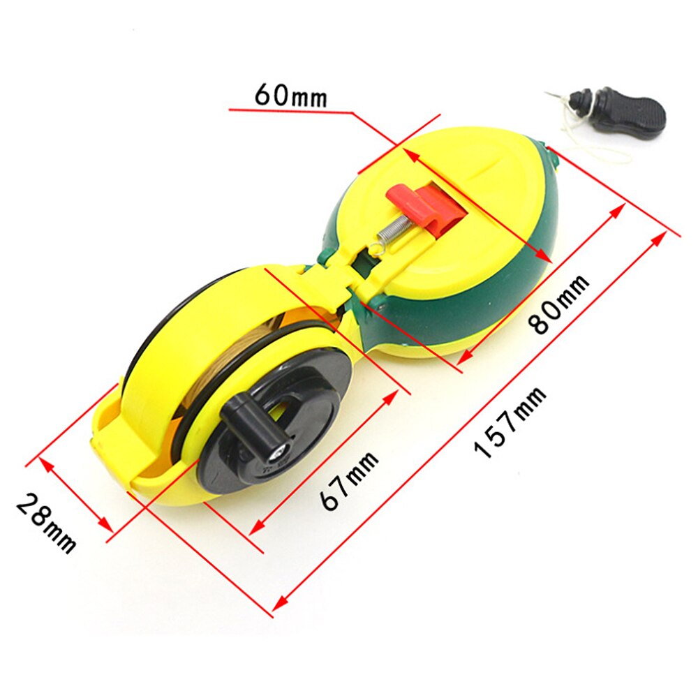 Construction Tool Chalk Line Woodworking Construction Tool Manual Ink Marker Fountain Duct Chalk Line With 8M Nylon Wire Tools