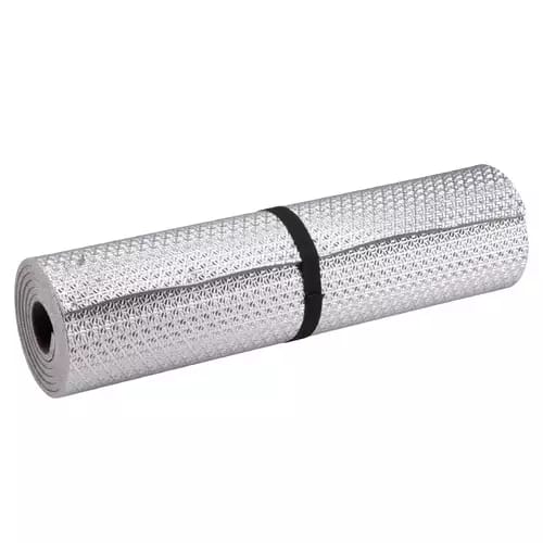 Alfombra de camping Decathlon M100 FORCLAZ, tienda de picnic con aislamiento térmico gris, fácil de llevar