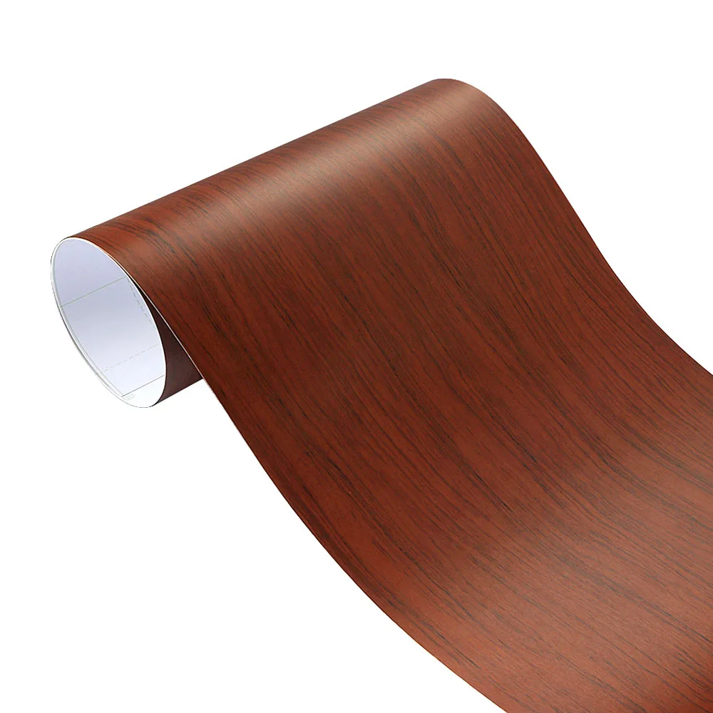 60x500cm Matte Self-adhesive Wood Grain Textured Vinyl Film Car Wrap PVC Waterproof Auto Internal Decoration Car Sticker Styling: green