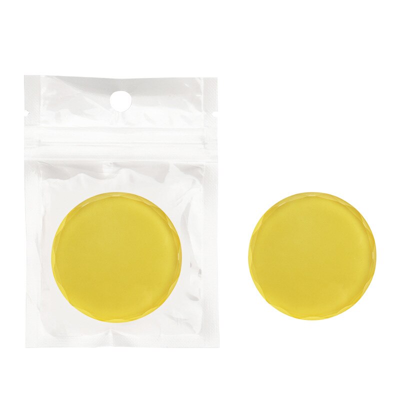 Support de pierre de Jade en cristal rond, colle adhésive pour Extension de cils colorés de , palette en verre stéréo, outils de maquillage: 1pc Yellow