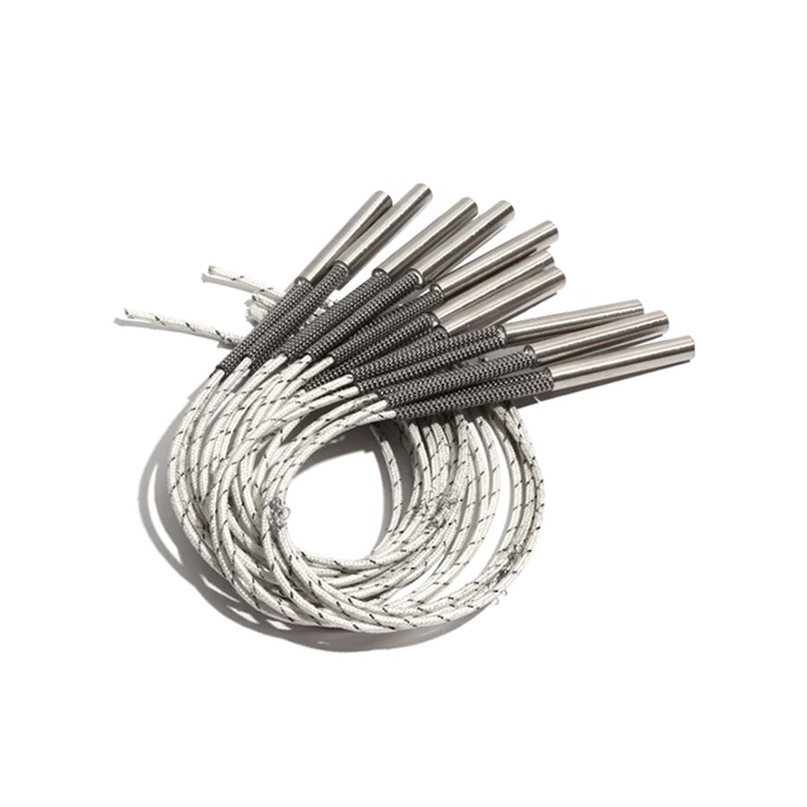 5PCS 9mm 50~60mm 316 Stainless Steel Tubular Single Head Dual Heater 110/220/380V Electric Heating Pipe 180/190/200/210/220W