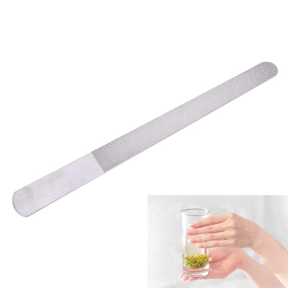 Rustfrit stål neglefiler buffer slibning polering negleslibning blokke slibe sand nail art pedicure manicure metal