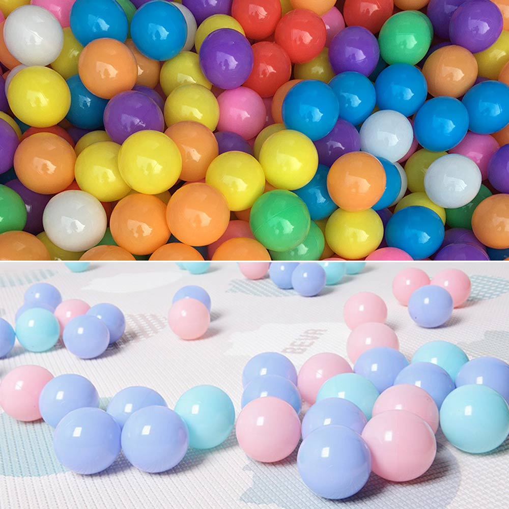 300 Pcs Buiten Speelgoed Oceaan Bal Eco-vriendelijke Kleurrijke Zachte Plastic Water Zwembad Ocean Wave Ball Baby Funny Interactief Speelgoed 5.5 cm