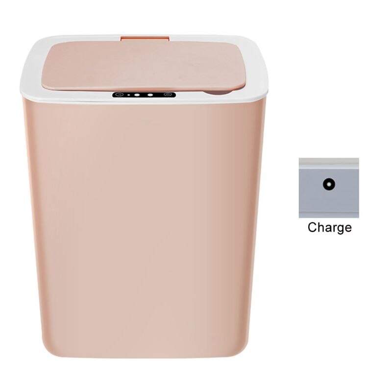 Intelligent automatisk induktion elektrisk skraldespand smart genopladelig type affaldsspande affaldskurv hjemmekontor