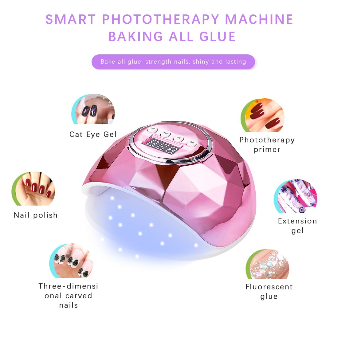 LED UV Nail Lamp for Nail Gel Polish Led Nail Light 39 LEDs UV Lamp 86W Nail Manicure