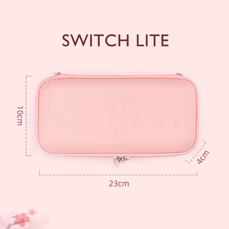 Opbergtas Voor Nintendo Schakelaar Roze Sakura Draagbare Case Waterdichte Harde Shell Ns Lite Cover Box Voor Nintendo Switch Accessorie: Switch Lite