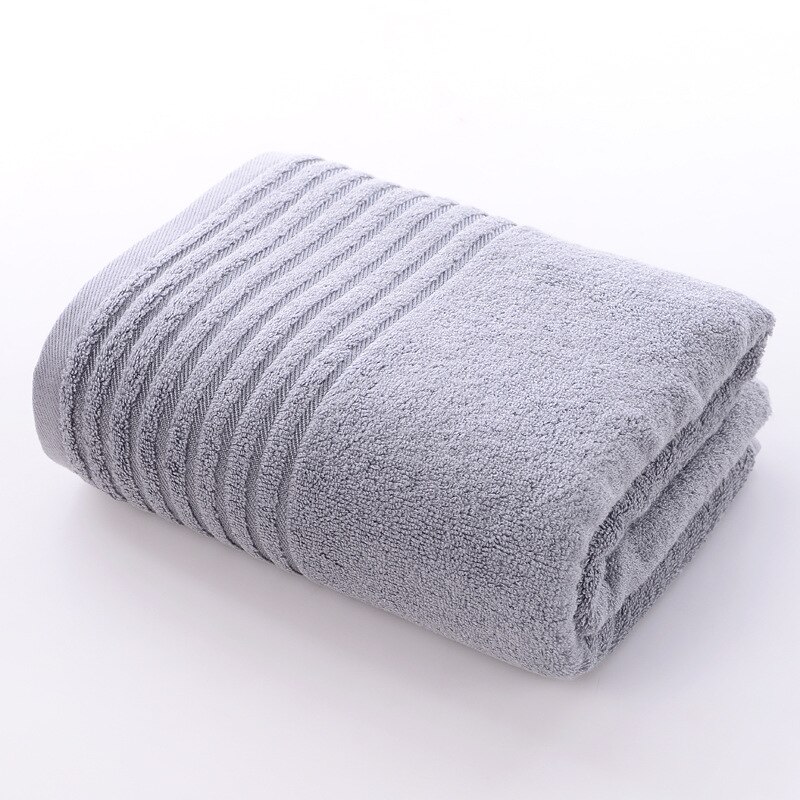 Bamboo Fiber Adult Soft Super Absorbent Large Bath Towel 70x140cm Breathable Cozy Solid Colors Bathroom Home Hotel Beach Towels: Grey