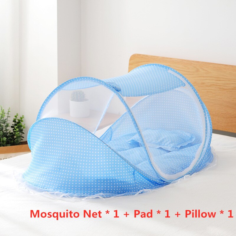 Sommer baby sengetøj krybbe net sammenfoldelig baby myggenet åndbar seng madras pude nyfødt kølig mat og kølig pude: 1