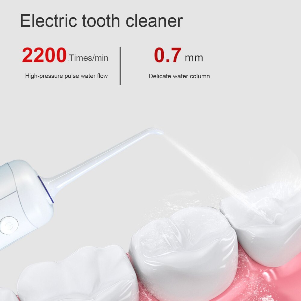 Oral Irrigator Dental Water Flosser Tips USB Rechargeable Water Jet Flosser Ipx7 Irrigator Teeth Whitening Oral Caring Tool