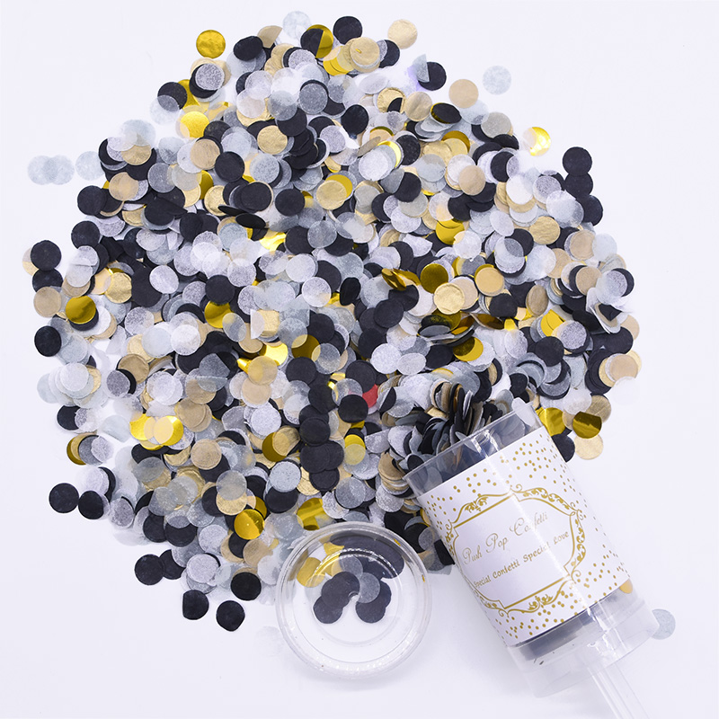 1Pcs Confetti Push Poppers Wedding Bridal Shower Mixed Push Pop Paper Confetti Baby Shower Unicorn Birthday Party Decorations: 14