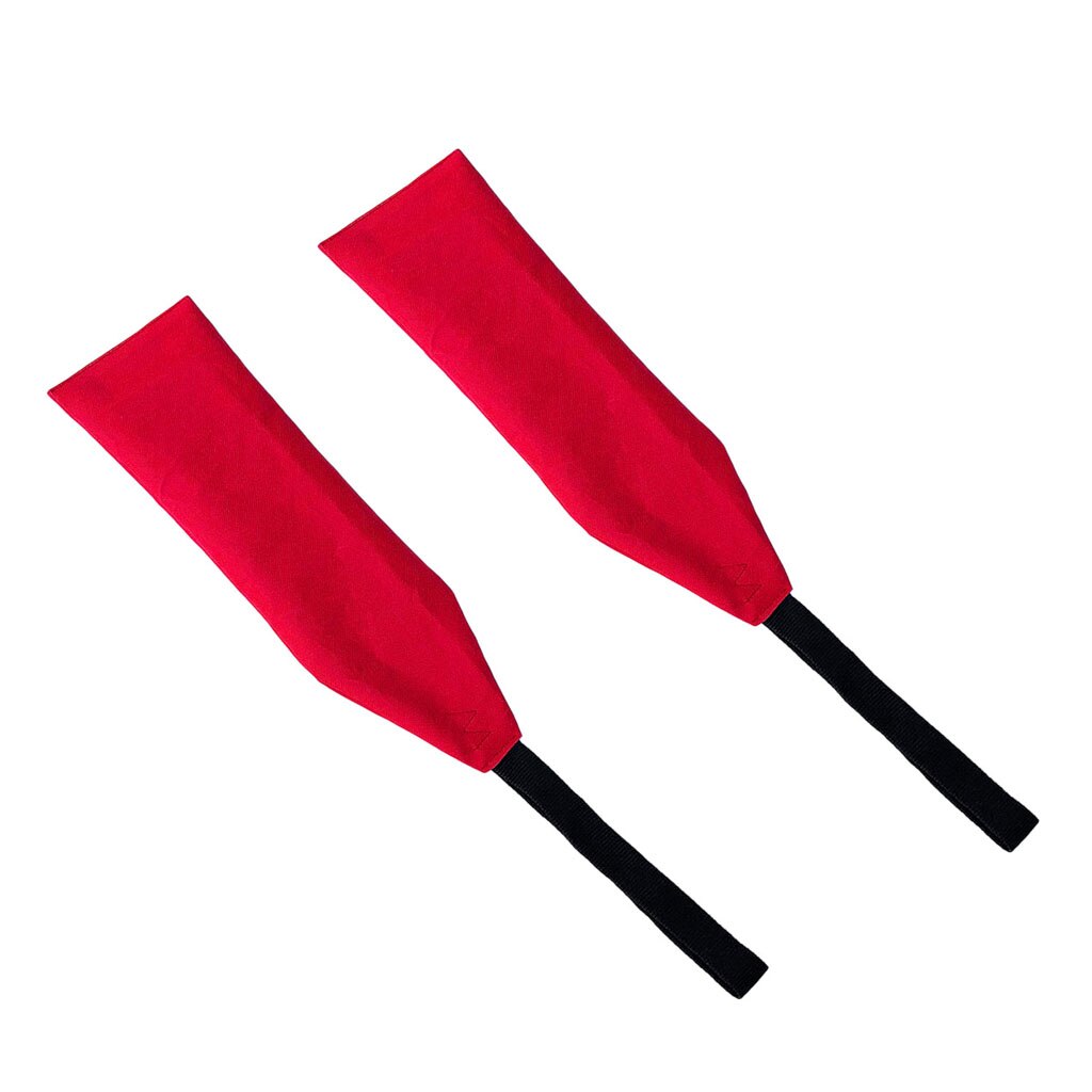 2Pcs Safety Travel Flag, Safety Flag With Webbing For Kayak Canoes And SUP Tow Flag Long Load Flag Red