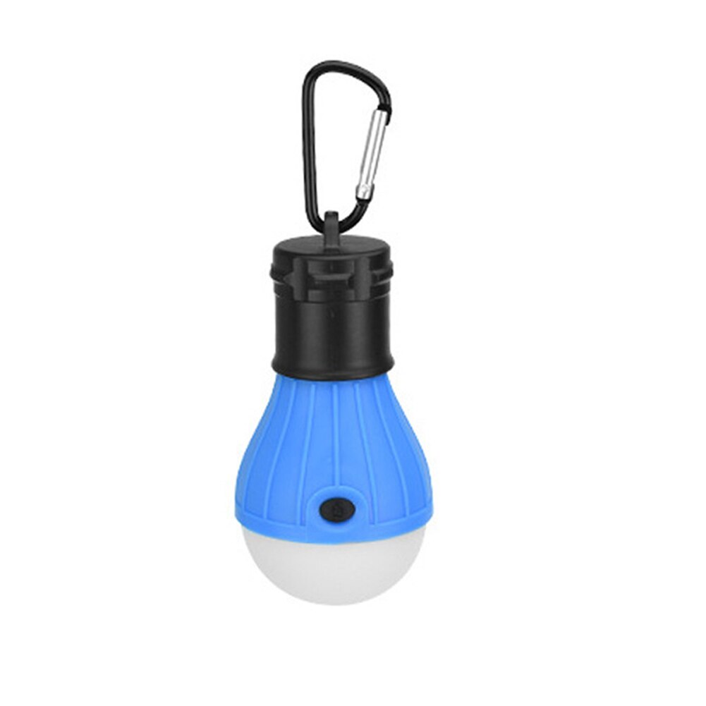 Mini bærbar telt lys led pære nødlampe vanntett hengende krok camping lommelykt @ls: 15w / Blå