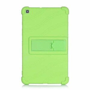 Child Shockproof Silicon Case For Samusng Galaxy Tab A 8.0 inch T290 SM-T290 T295 T297 Kickstand Tablet Shell Case Cover #S: green