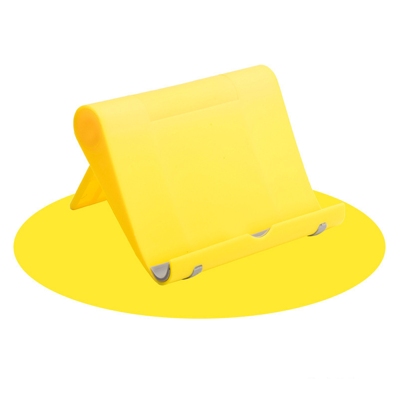 Draagbare Universele Tablet Houder Voor iPad Voor iPhone Houder Tablet Stand Mount Verstelbare Bureau Ondersteuning Flexibele Telefoon Stand: YELLOW