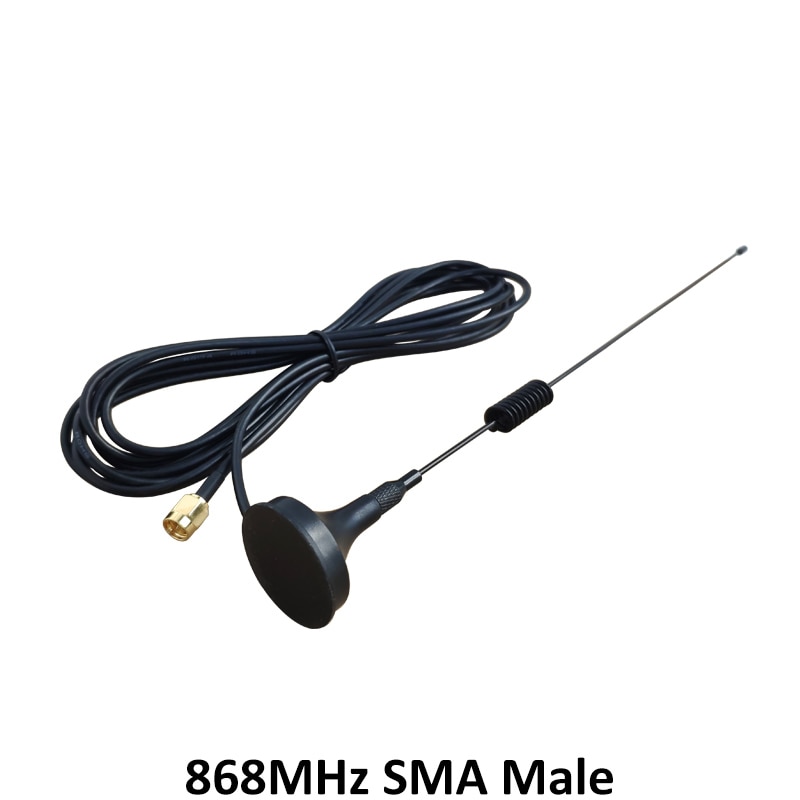 868 Mhz 900-1800 Mhz LORA Antenne 5dbi SMA Männlich weiblich 300cm Kabel 868 mhz 915 IOT antena Saugnapf Antenne Basis magnetische antennen
