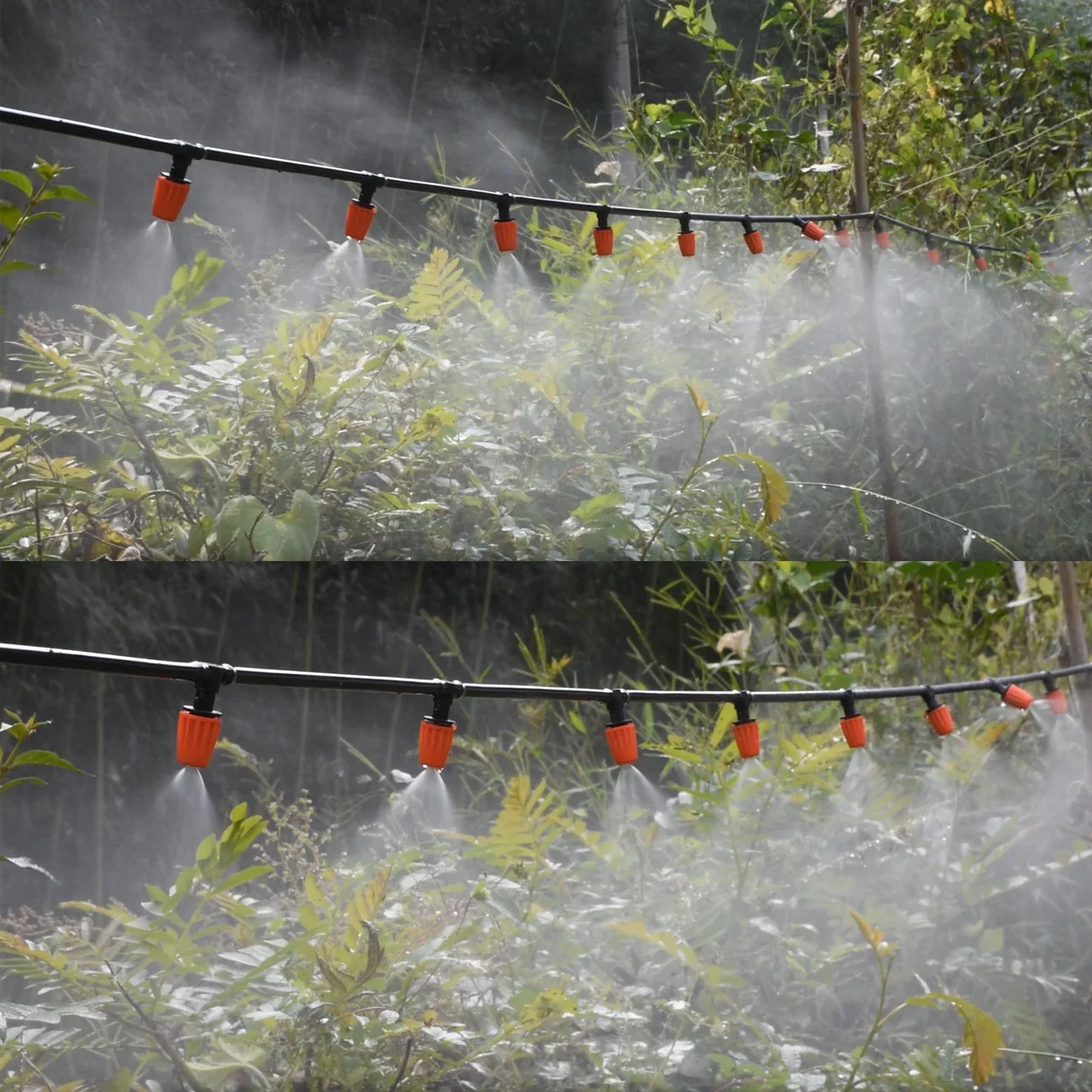 Ugelli regolabili per nebulizzazione di serra con connettore da 1/4 '' per kit sistema di irrigazione da giardino per irrigazione a goccia bonsai di fiori