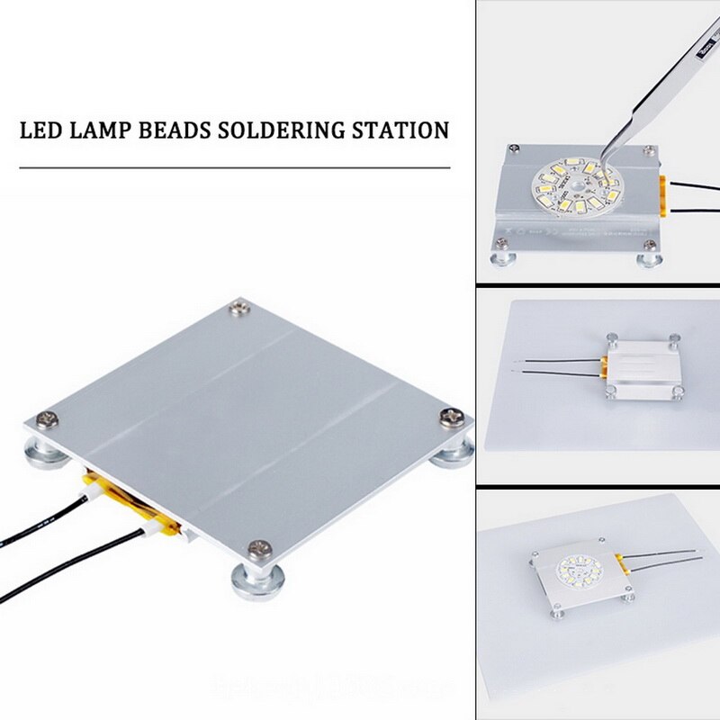 70*70Mm Led Lamp Remover Bga Sloop Chip Lassen Soldeerstation Aluminium Ptc Verwarming Plaat 300W 260 graden