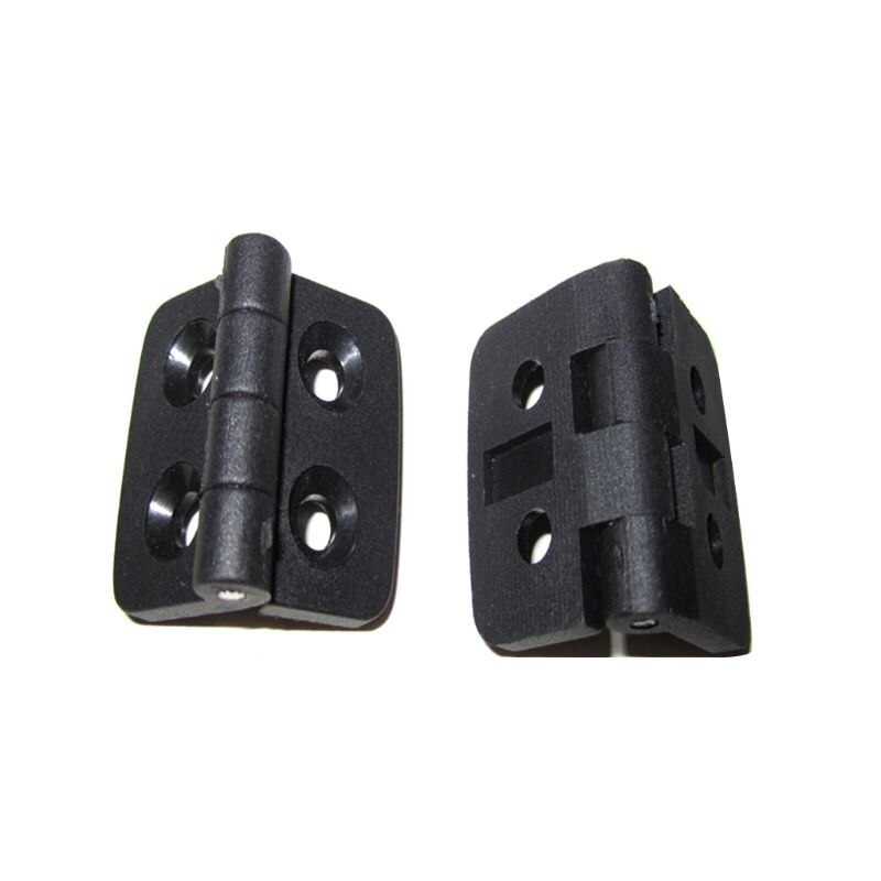 10PCS Black Plastic Door Bearing Butt Hinges Cabinet Drawer Jewellery Box Hinge L69A