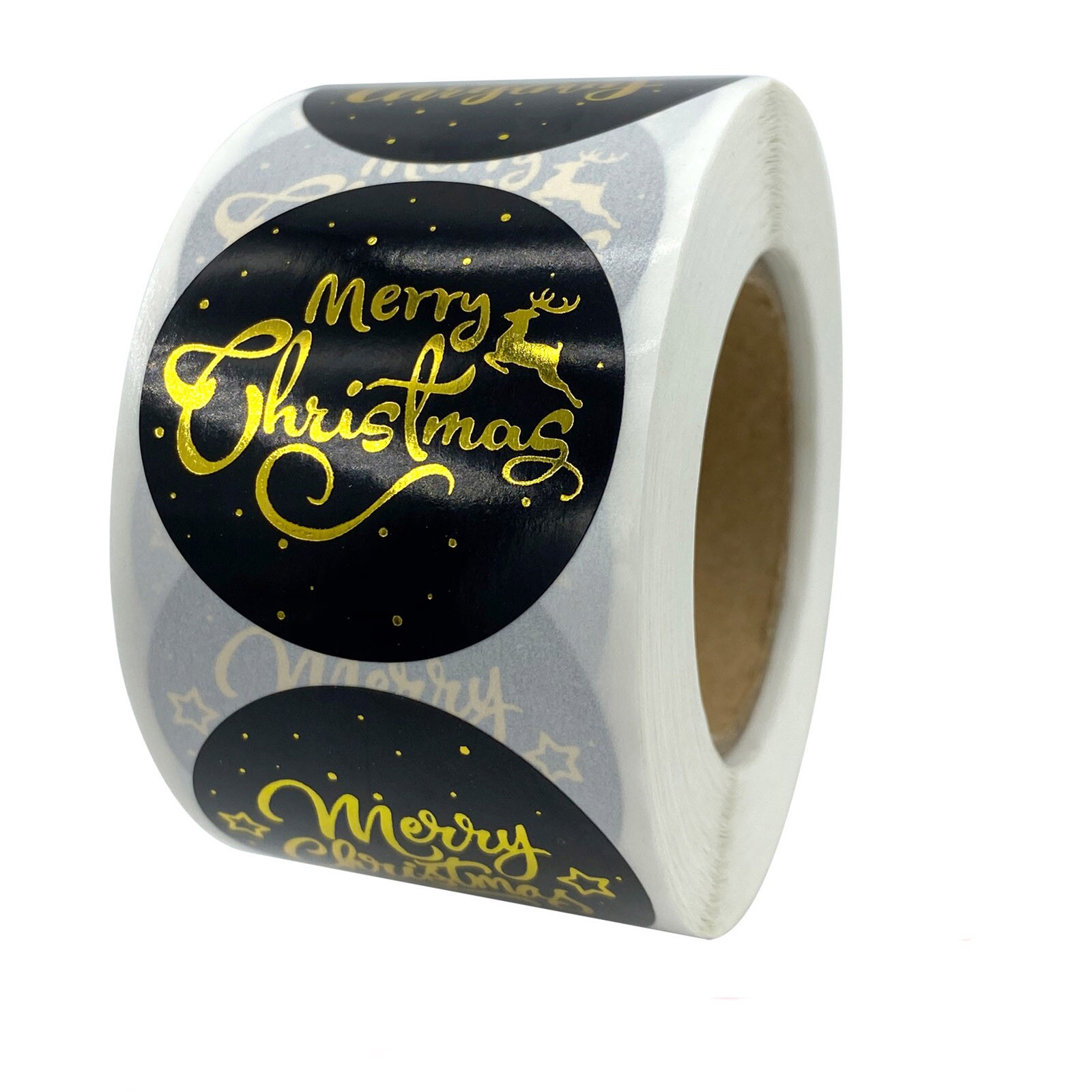 500 Sheets/Roll Roll Pack Sticker Party Wedding Decorating Sticker for Candy Bag Box Packing Bag Adhesive Lable