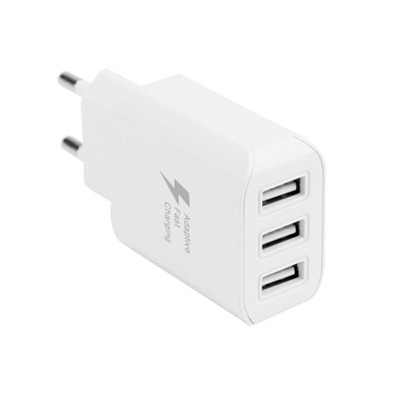 3 USB Multiple Output EU Plug Fast Wall Charger for iPhone Samsung LG Huawei Xiaomi Tablet Mobile Phone Universal Power Adapter