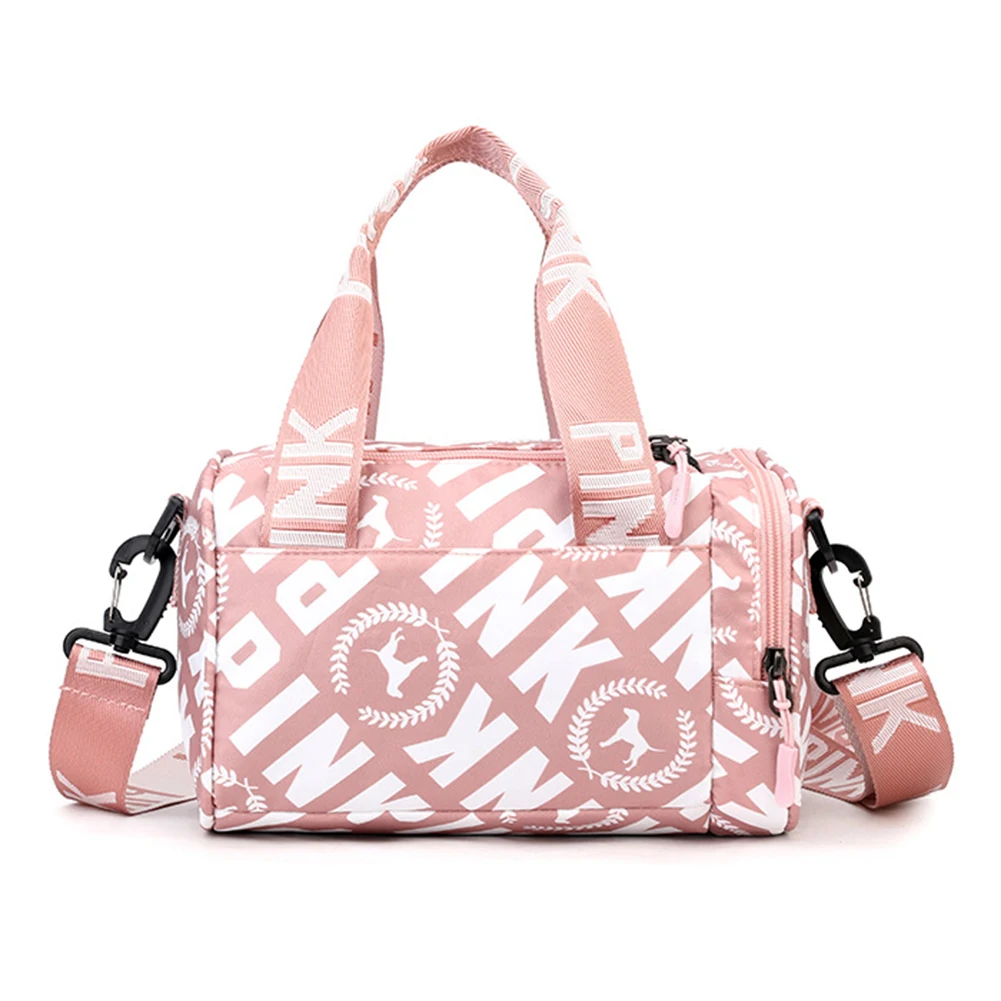 Mochila esportiva feminina multifuncional pequena bolsa de treinamento de fitness resistente ao desgaste alça ajustável com zíper para viagens natação: Rosa